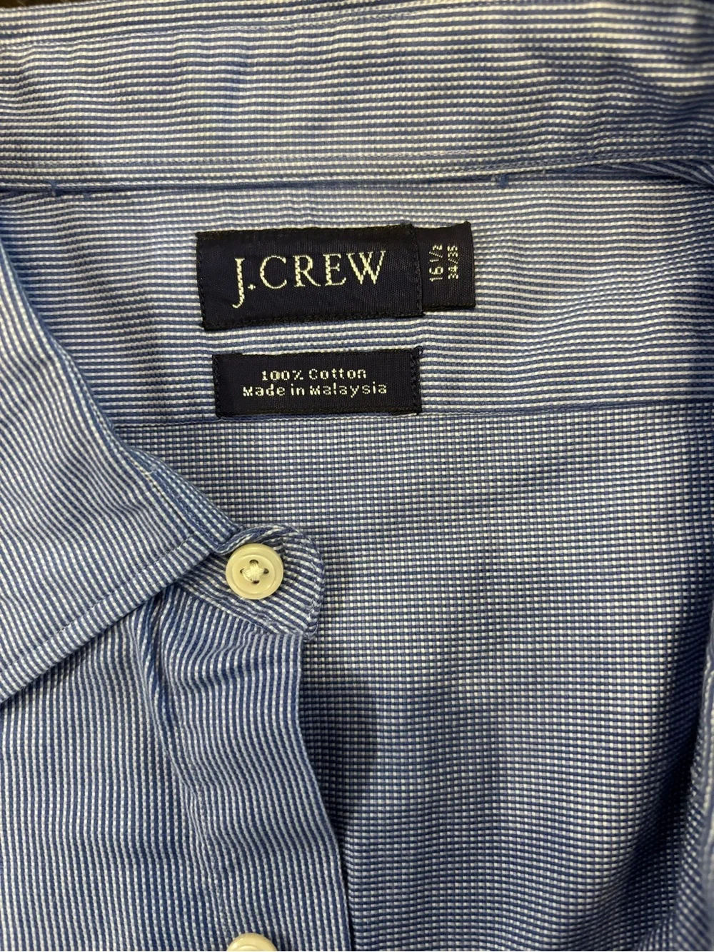 J. Crew Men's Light Blue Long-Sleeve Button-Down Shirt